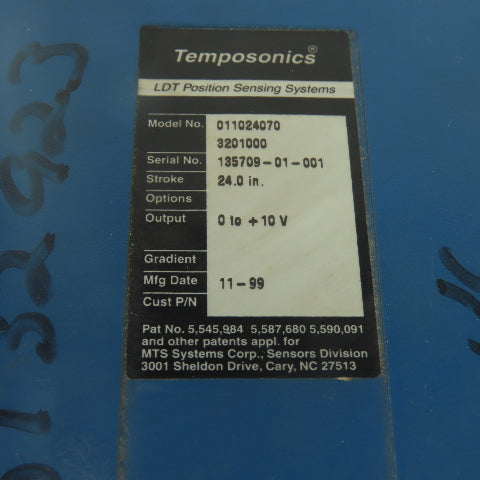 Temposonics 011024070 LDT Position Sensing Systems 24" Stroke 0-10V Output