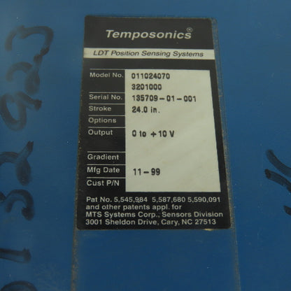 Temposonics 011024070 LDT Position Sensing Systems 24" Stroke 0-10V Output