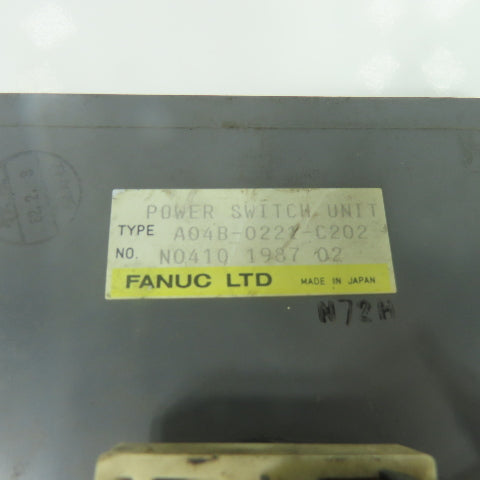 Fanuc A04B-0221-C202 Power Switch Unit On Off