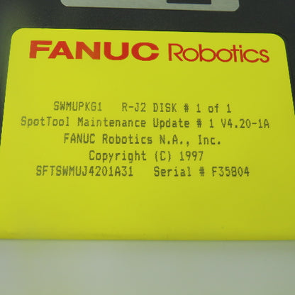 Fanuc Robotics SWMUPKG1 R-J2 Disk SpotTool Maintenance Update # 1 V4.20-1A