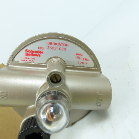 Schrader Bellows 35821000 Compressed Air Line Lubricator 150PSIG 1/4" NPT