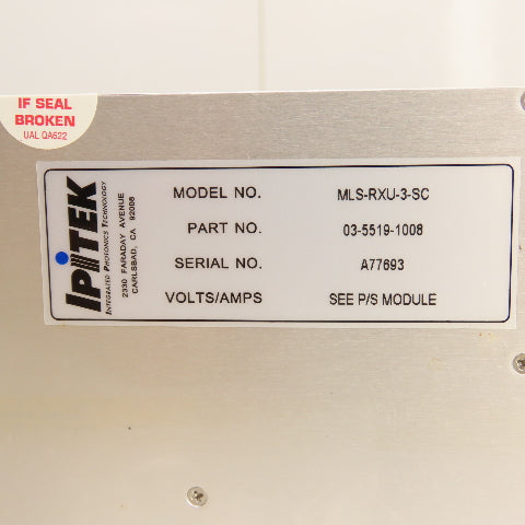 Ipitex MLS-RXU-3-SC 03-5519-0008 LSM Receiver Module NEW