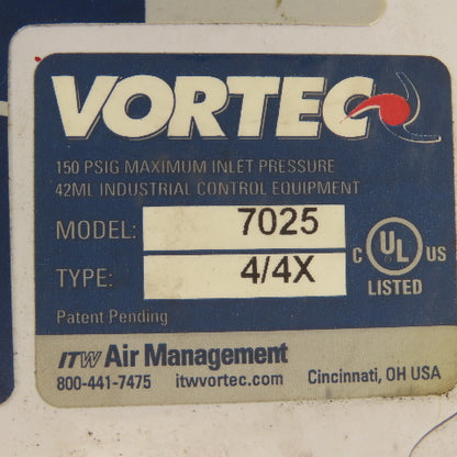 Vortec 7025 Vortex A/C Enclosure Cooler Type 4/4X 1500BTU/hr