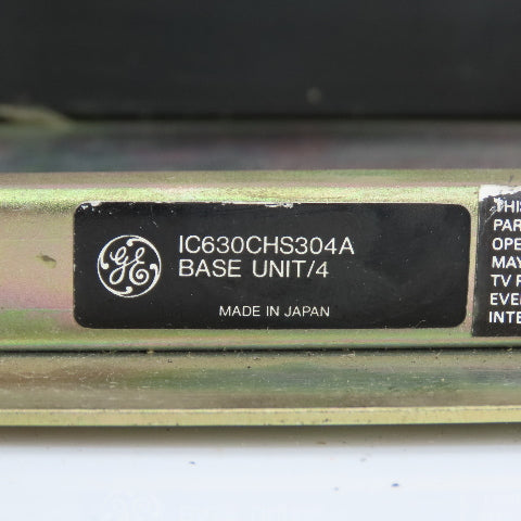 GE IC630CHS304A Series Three Programmable Controller & IC630PWR314A Power Supply