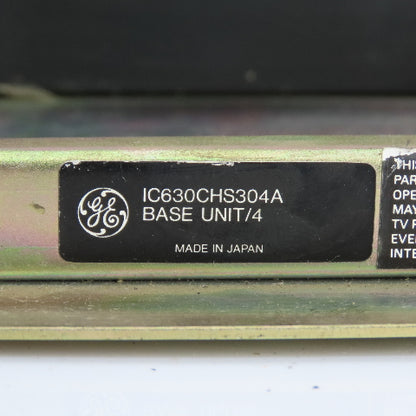 GE IC630CHS304A Series Three Programmable Controller & IC630PWR314A Power Supply