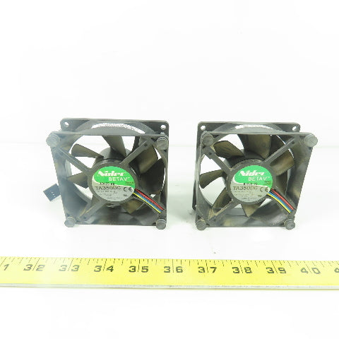Nidec TA350DC Cooling Fan 12VDC 0.55A Lot Of 2