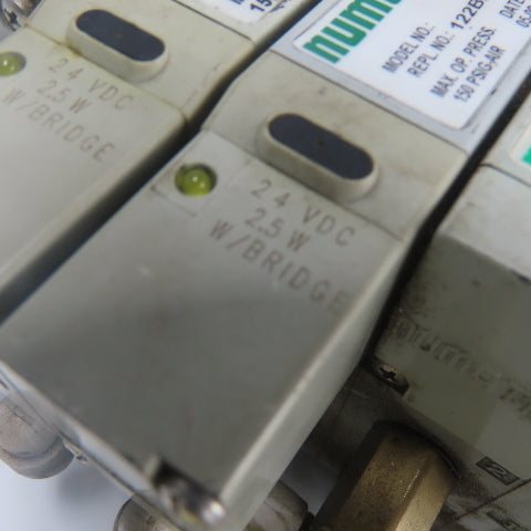Numatics 122BA400M0000F 122BB400M000061 Solenoid Valve Manifold Block 24VDC