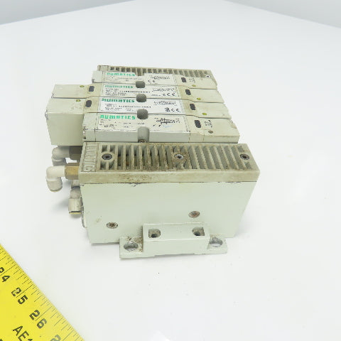 Numatics 122BA400M0000F 122BB400M000061 Solenoid Valve Manifold Block 24VDC