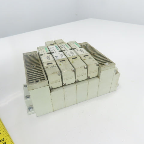 Numatics 122BA400M0000F 122BB400M000061 Solenoid Valve Manifold Block 24VDC