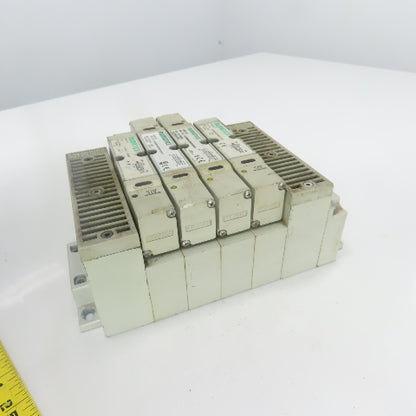 Numatics 122BA400M0000F 122BB400M000061 Solenoid Valve Manifold Block 24VDC