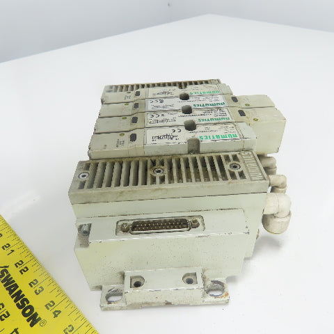 Numatics 122BA400M0000F 122BB400M000061 Solenoid Valve Manifold Block 24VDC
