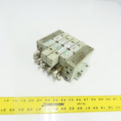 Numatics 122BA400M0000F 122BB400M000061 Solenoid Valve Manifold Block 24VDC