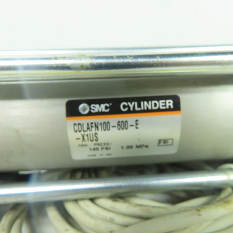 SMC CDLAFN100-600-E-X1US Double Acting Pneumatic Cylinder 45mm Bore 100mm Bore