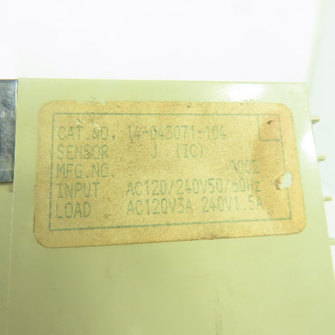Fenwal 14-043071-104 Temperature Control 120/240VAC