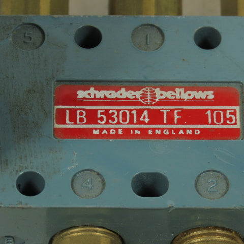 Schrader Bellows LB 53014 TF 105 Pneumatic Solenoid Valve 44/55-21/26V DC 50HZ