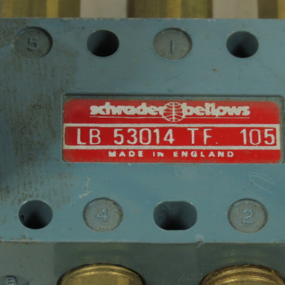 Schrader Bellows LB 53014 TF 105 Pneumatic Solenoid Valve 44/55-21/26V DC 50HZ