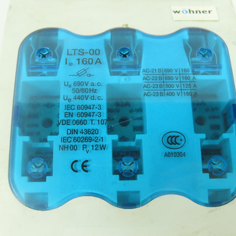 Wohner LTS-00 Fuse Disconnect Switch 160A