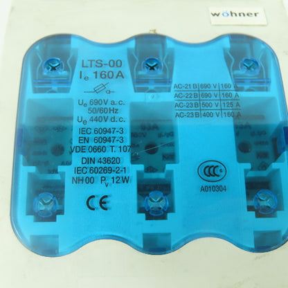 Wohner LTS-00 Fuse Disconnect Switch 160A