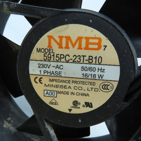 NMB Minebea 5915PC-23T-B10 18 Watt Cabinet Cooling Fan 230VAC 1PH