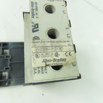 Allen Bradley 592P-A2GC Ser A Solid State Overload Relay Base