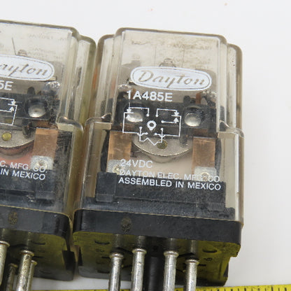 Dayton 1A485E General Purpose Plug In Relay 24VDC Coil Lot Of 3
