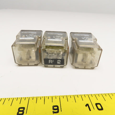 Dayton 1A485E General Purpose Plug In Relay 24VDC Coil Lot Of 3