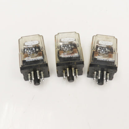Dayton 1A485E General Purpose Plug In Relay 24VDC Coil Lot Of 3