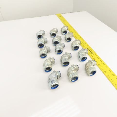 T&B Thomas & Betts 5254 1" Liquidtight Connector 90° Elbow Lot Of 15