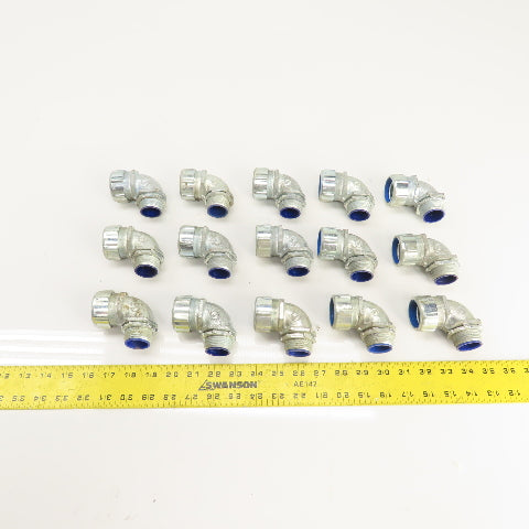 T&B Thomas & Betts 5254 1" Liquidtight Connector 90° Elbow Lot Of 15