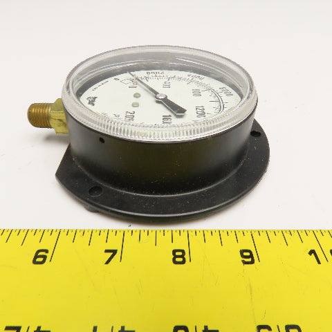 Marshalltown G10443 1/4" NPT Bottom Port Pressure Gauge 0-200PSI 14000kPa