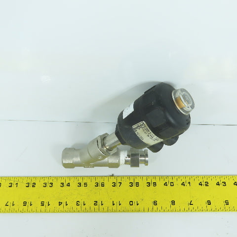 Burkert 461304 2000 B 2/2 Pneumatically Operated Angle Seat Valve 1/2 PTFE SS