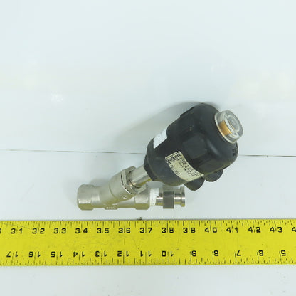 Burkert 461304 2000 B 2/2 Pneumatically Operated Angle Seat Valve 1/2 PTFE SS