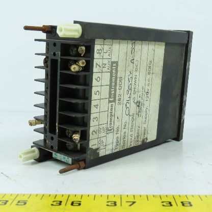 Rapid Technologies 262-DDR Crompton D-C Amperes Panel Meter Display 120VAC