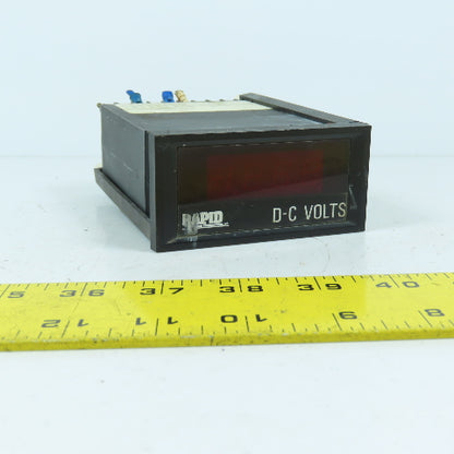Rapid Technologies 262-DD5 Crompton D-C Volts Panel Meter Display 120VAC