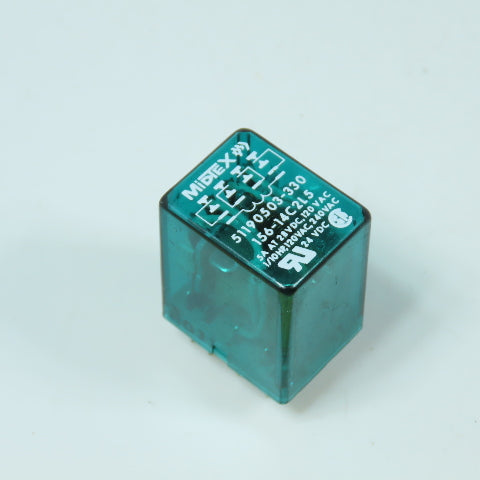 Midtex 51190503-330 156-14C2L5 5A 24VDC Relay 240VAC 14-Pin