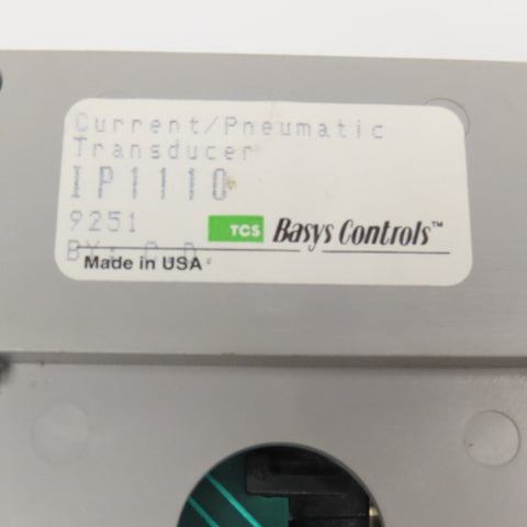 Basys Controls IP1110 Current Pneumatic Transducer