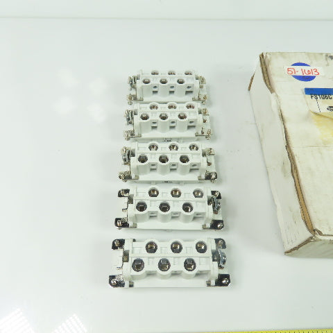 Thomas & Betts FS106C 6C Female Insert 600V 35A Lot Of 5