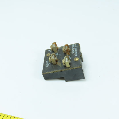 Allen Bradley 800H-Z31819 Pilot Duty Contact Block600VAC Max