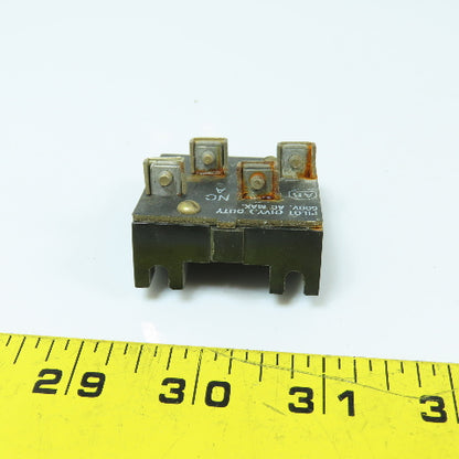 Allen Bradley 800H-Z31819 Pilot Duty Contact Block600VAC Max