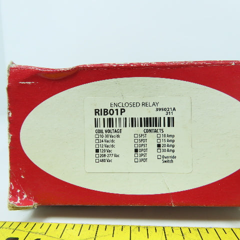 RIB Functional Devices RIB01P Enclosed Relay 120VAC 20 Amp
