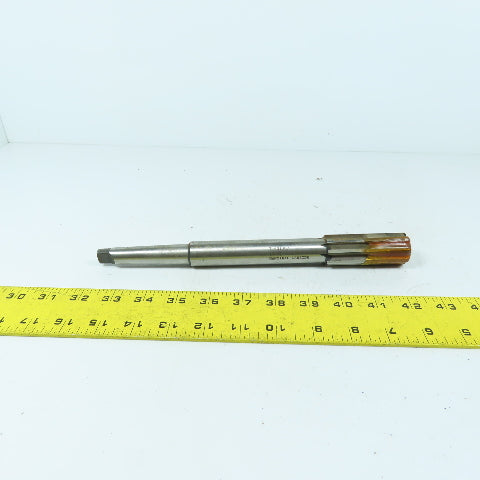 Hannibal Carbide Tipped 8-Flute Chucking Reamer 1-3/32" OD 10-1/2" L MT2