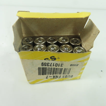 Bussmann Fusetron FNA-7 Dual Element Fuse 125V 7A NEW Lot Of 10