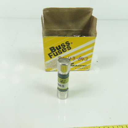 Bussmann Fusetron BAN-15 Dual Element Fuse 250V 15A NEW Lot Of 10