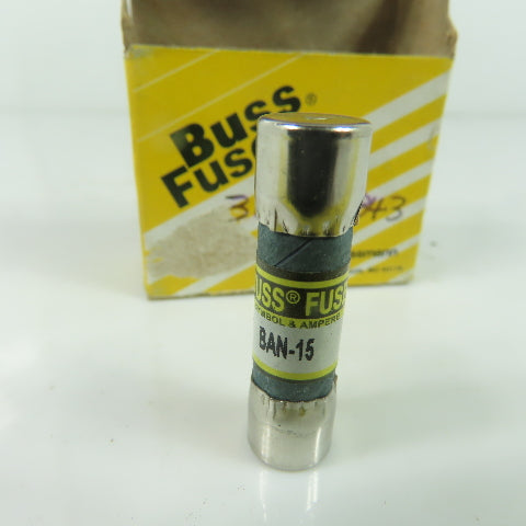 Bussmann Fusetron BAN-15 Dual Element Fuse 250V 15A NEW Lot Of 10