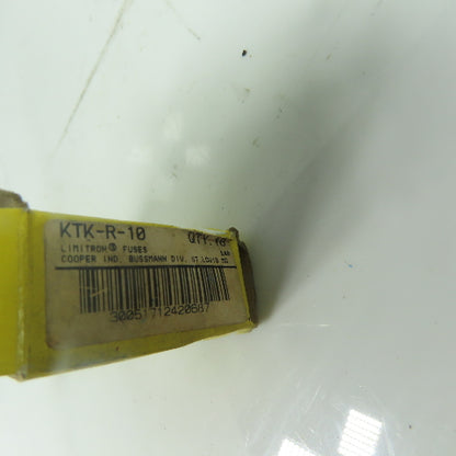 Bussmann Fusetron KTK-R-10 Current Limiting Fuse 600V 10A NEW Lot Of 10