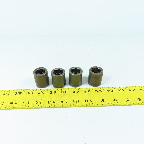 Apex 20mm 6-Point Surface Drive Impact Socket 1/2" Square Drive Lot Of 4