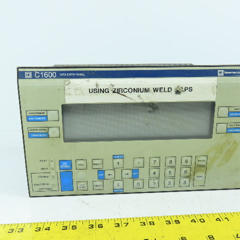 Telemecanique W181491349 C1600 Data Entry Panel Welding VFD OP Panel