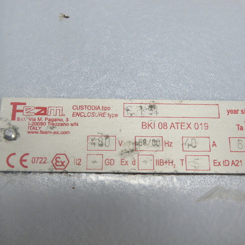 Feam EJB51 Hazardous Explosion Proof Enclosure 19.5" x 12" x 8" Inside