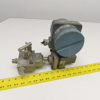 Foxboro 821GM-DS1NH2 Intelligent Transmitter W/ Manifold MP1VIS4 12.5-42VDC