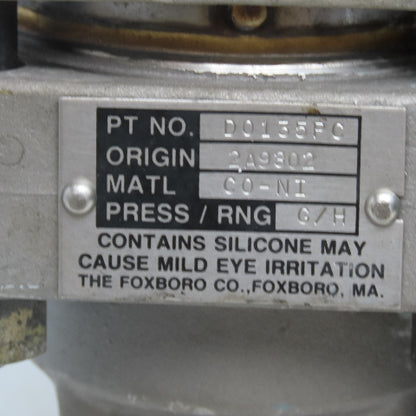 Foxboro 821GM-DS1NH2 Intelligent Transmitter W/ Manifold MP1VIS4 12.5-42VDC
